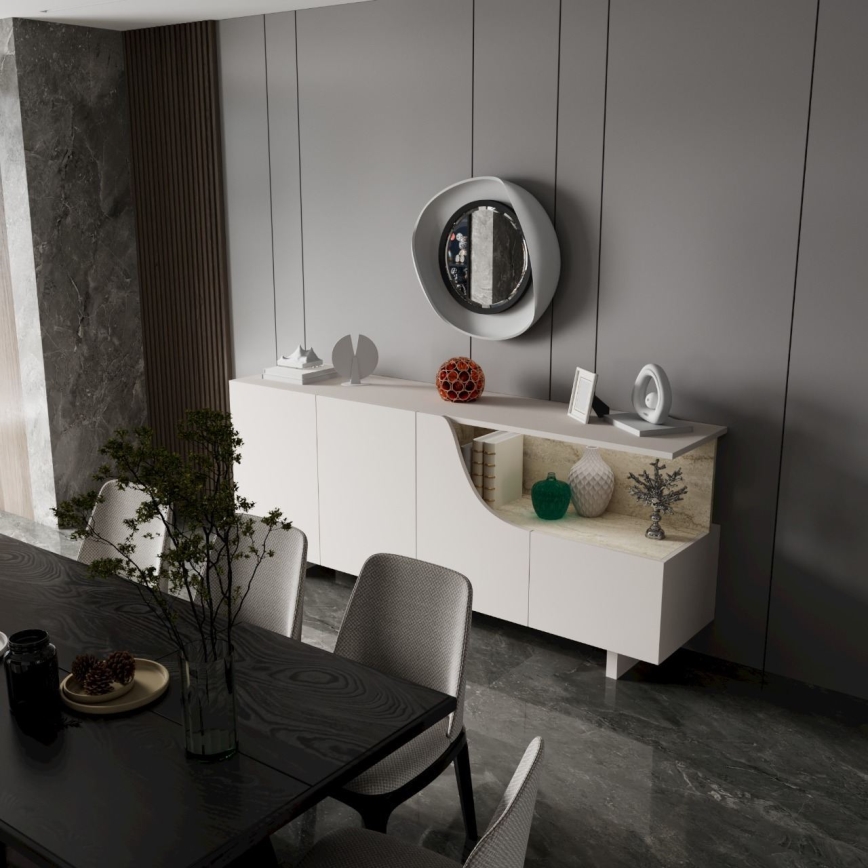 Comodă ORBIS 180x40 cm crem/bej