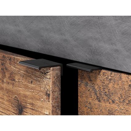 Comodă RUNEA maro închis/antracit