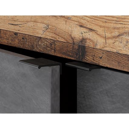 Comodă RUNEA, maro închis/antracit