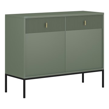 Comodă SUE verde/neagră
