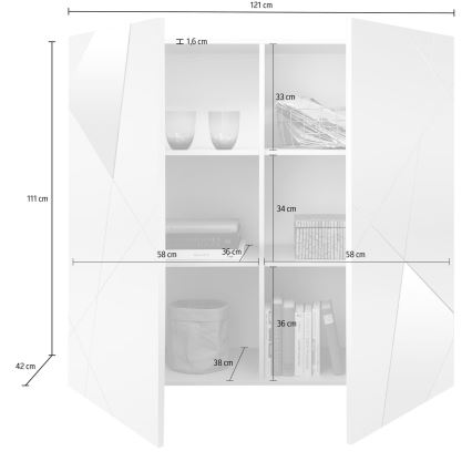 Comodă TAVRI antracit