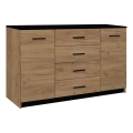 Comodă TAYLER stejar craft/negru