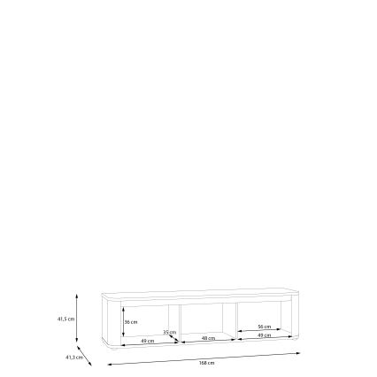 Comodă TV INAR, maro