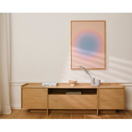 Comodă TV KEMI 197x57 cm stejar Cremona