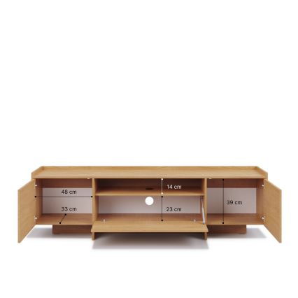 Comodă TV KEMI 197x57 cm stejar Cremona
