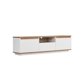 Comodă TV KREDE 160x30 cm alb/pin