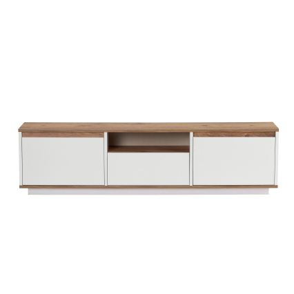 Comodă TV KREDE 160x30 cm alb/pin