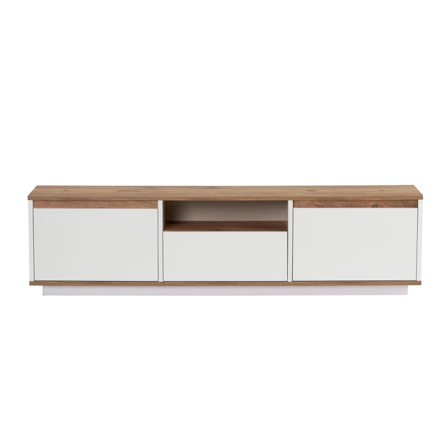 Comodă TV KREDE 160x30 cm alb/pin