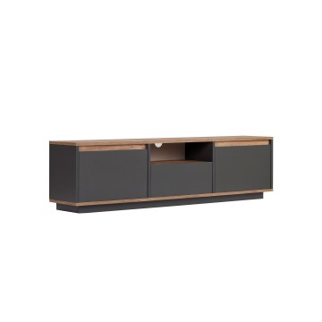 Comodă TV KREDE 160x30 cm antracit/pin