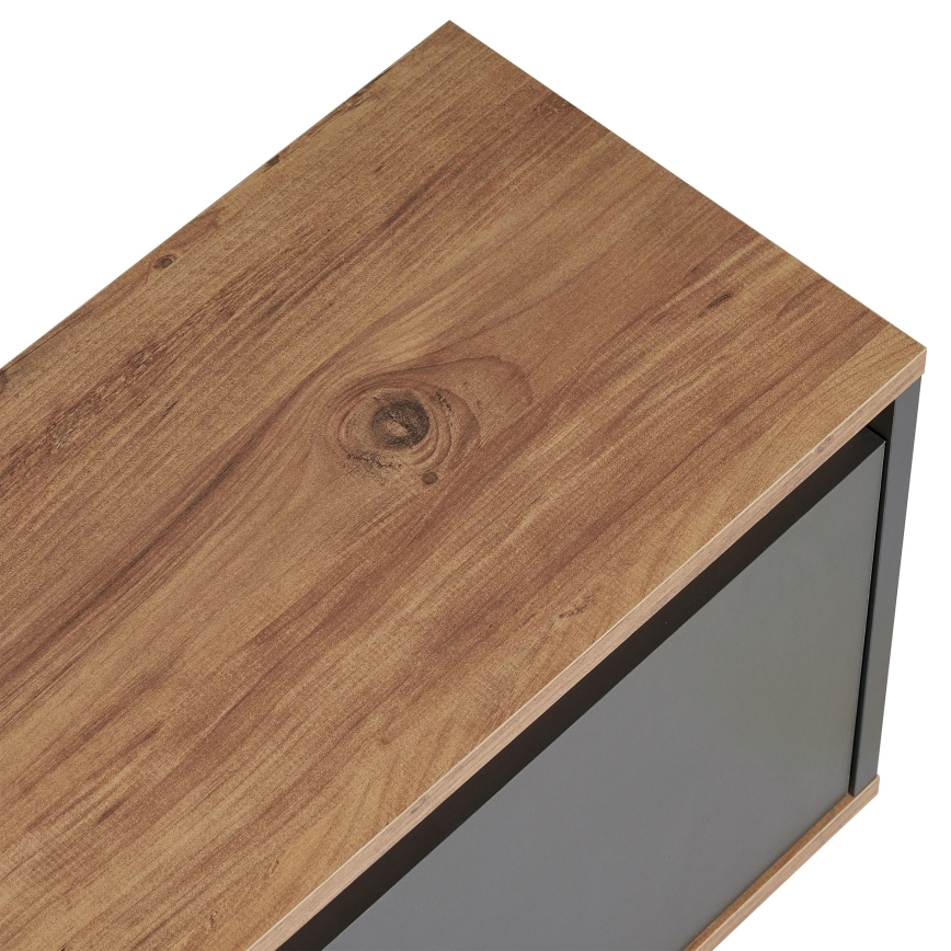 Comodă TV KREDE 160x30 cm antracit/pin