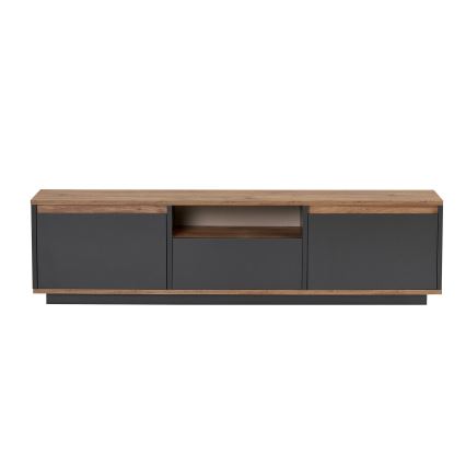 Comodă TV KREDE 160x30 cm antracit/pin