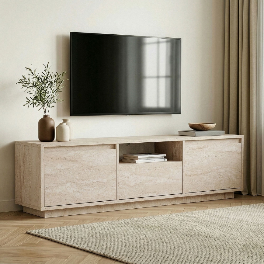 Comodă TV KREDE 160x30 cm bej