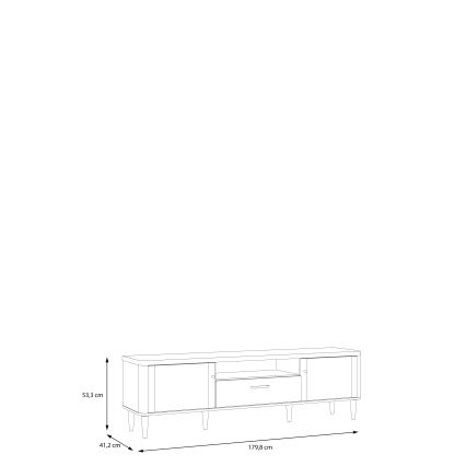 Comodă TV VIRO maro/bej
