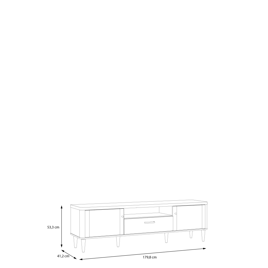 Comodă TV VIRO maro/bej