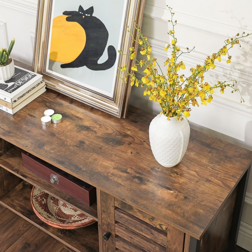 Comodă TV VOLTAR maro/negru