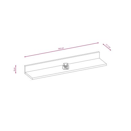 Compoziție pentru living BRICK alb/negru