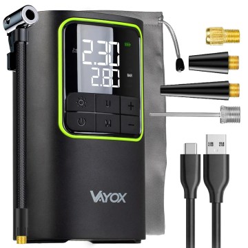 Compresor digital de buzunar 5V 4000 mAh, negru