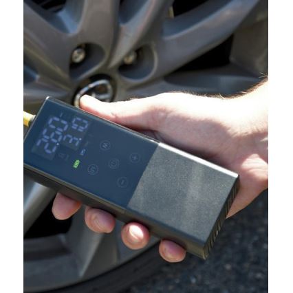 Compresor digital portabil 4000 mAh 5V negru