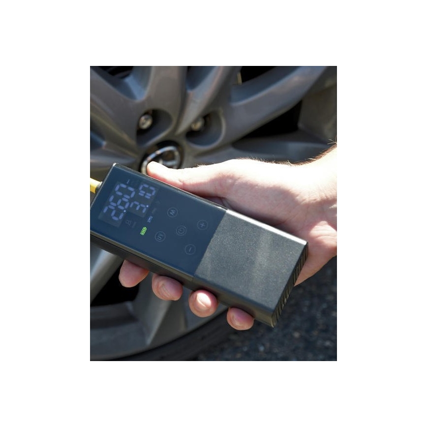 Compresor digital portabil 4000 mAh 5V negru