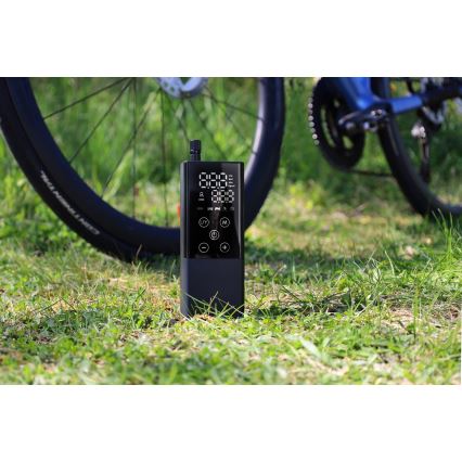 Compresor portabil digital 2000 mAh 5V negru