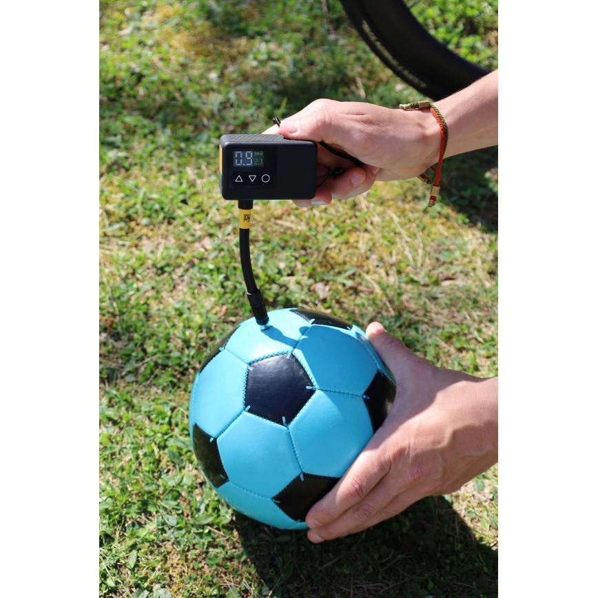 Compresor portabil digital 2000 mAh 5V negru