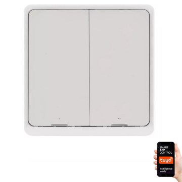 Comutator cu 2 butoane GoSmart Tuya alb