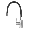 Concept BDC7138 - Baterie pentru chiuvetă cu pipă flexibilă, crom lucios/negru