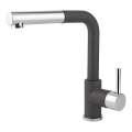 Concept BDG4527BC - Baterie pentru chiuvetă cu pulverizator extractibil 26,9 cm granit/negru