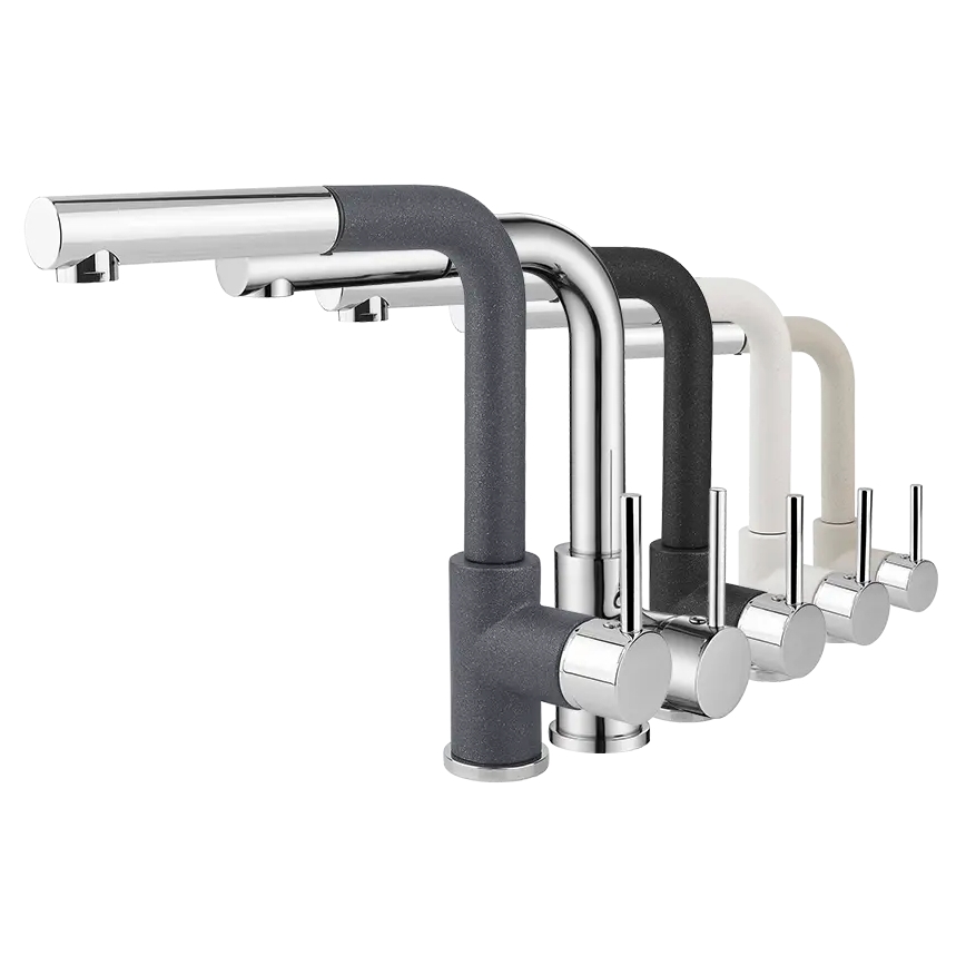 Concept BDG4527DG - Baterie pentru chiuvetă cu duș extractabil, 26,9 cm, granit/gri închis