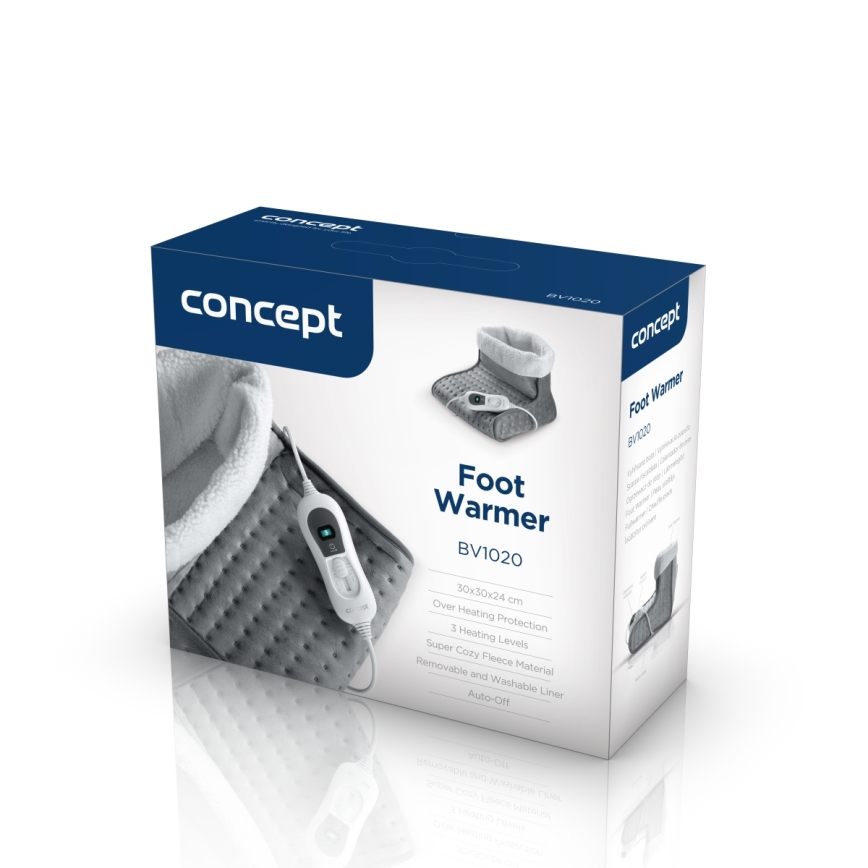 Concept BV1020 - Cizmă încălzită electric 100W/230V 30x30 cm gri/alb