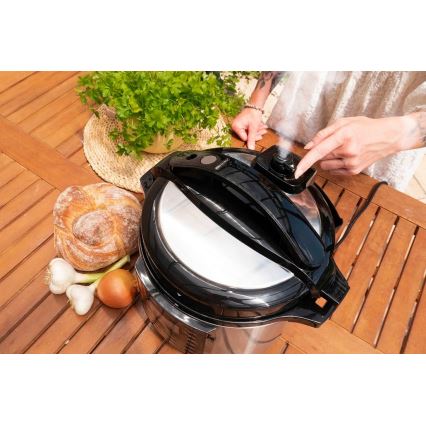 Concept CK8001 - Oală sub presiune electrică multifuncțională 5,6 l, 1000 W/230 V, Wi‑Fi, inox