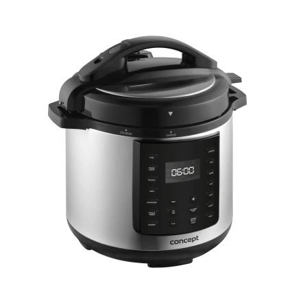 Concept CK8001 - Oală sub presiune electrică multifuncțională 5,6 l, 1000 W/230 V, Wi‑Fi, inox