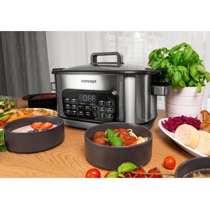 Concept CK9000 - Oală electrică multifuncțională 6 l, 10 în 1, 1250W/230V, inox