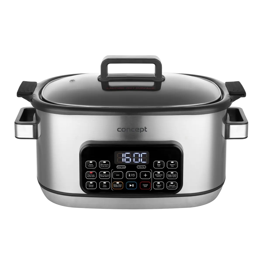 Concept CK9000 - Oală electrică multifuncțională 6 l, 10 în 1, 1250W/230V, inox