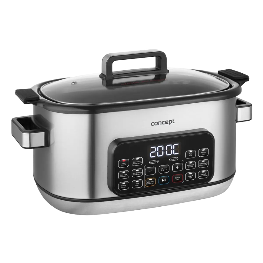 Concept CK9000 - Oală electrică multifuncțională 6 l, 10 în 1, 1250W/230V, inox