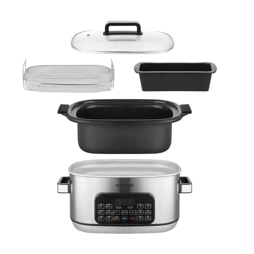 Concept CK9000 - Oală electrică multifuncțională 6 l, 10 în 1, 1250W/230V, inox