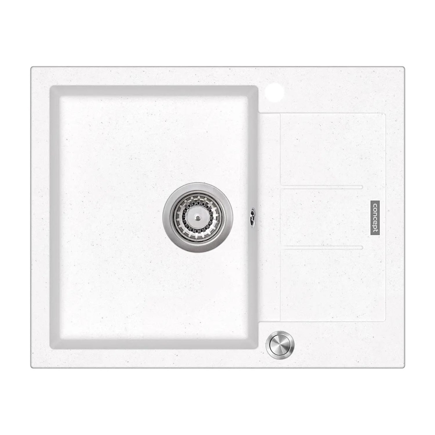 Concept DG05C45WH - Chiuvetă de bucătărie CUBIS 50x62 cm granit/alb