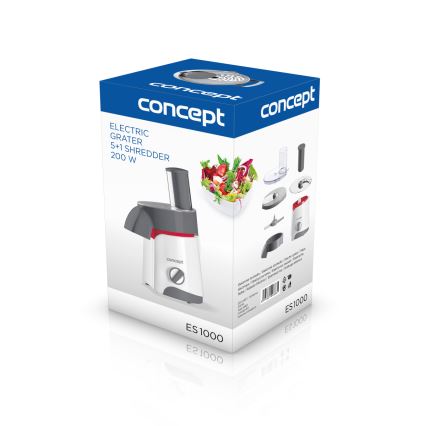 Concept ES1000 - Răzătoare electrică 200W/230V alb/gri