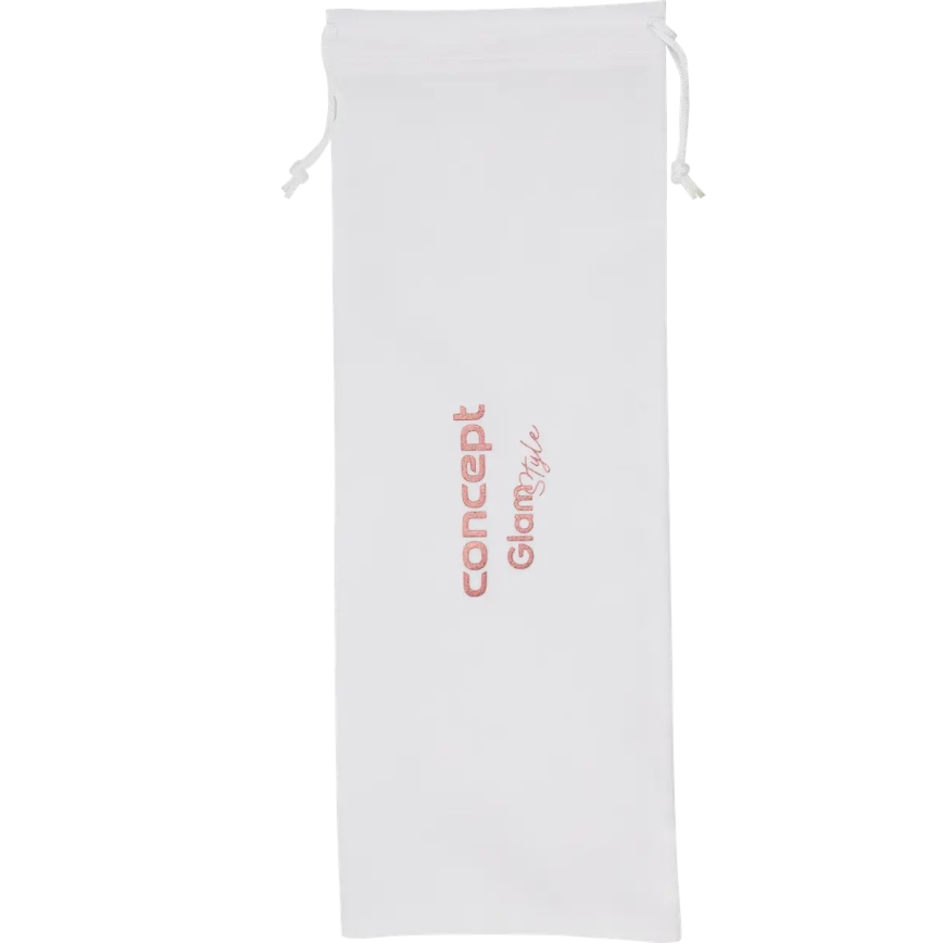 Concept KK2125 - Ondulator conic pentru păr GLAM STYLE, 42W/230V, alb/roz auriu