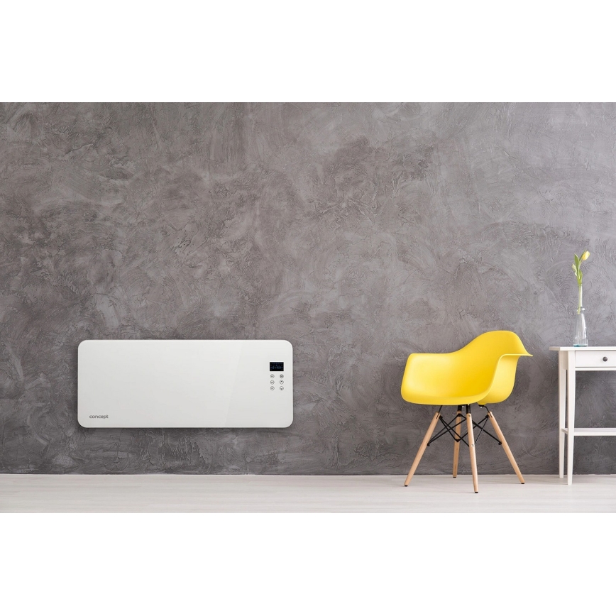 Concept KS4000 - Convector/încălzitor electric 1000/2000W IP24 alb + telecomandă