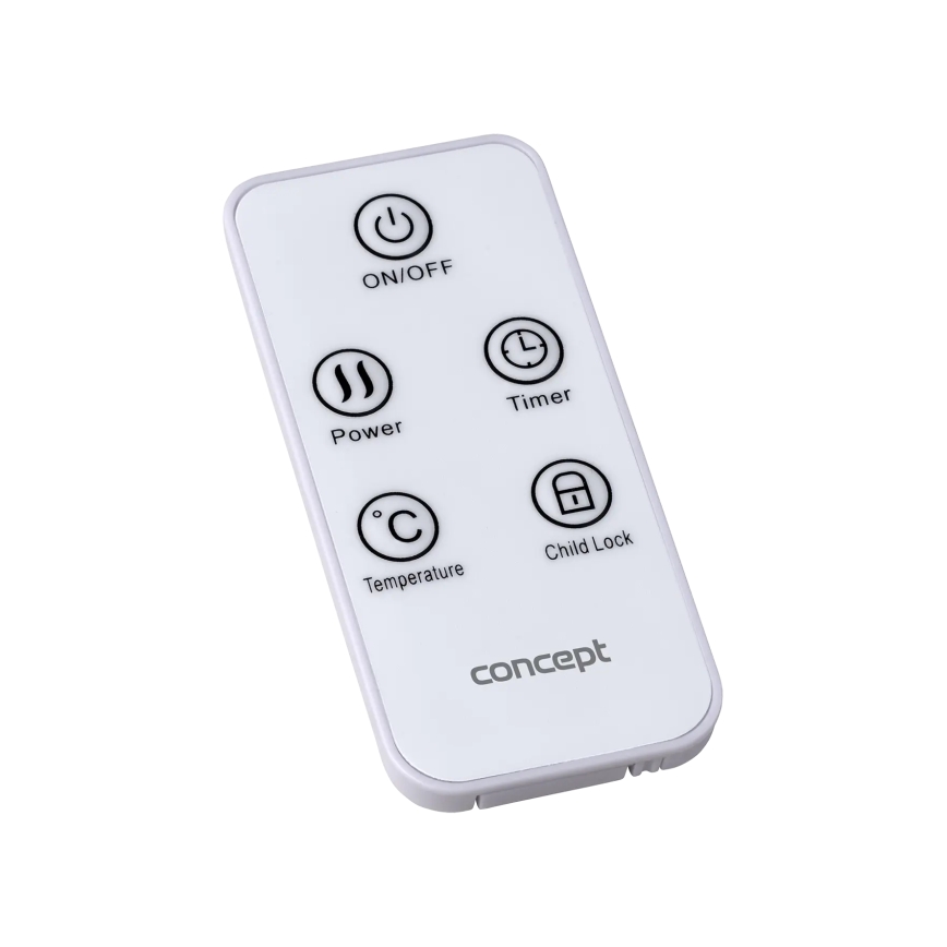 Concept KS4000 - Convector/încălzitor electric 1000/2000W IP24 alb + telecomandă