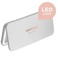 Concept KZ2010 - Oglindă cosmetică LED de buzunar PERFECT SKIN, 1,5 W/5 V, 4500-5500K, 300 mAh, albă