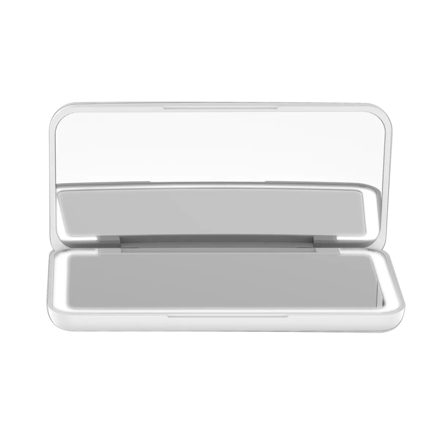 Concept KZ2010 - Oglindă cosmetică LED de buzunar PERFECT SKIN, 1,5 W/5 V, 4500-5500K, 300 mAh, albă