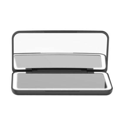 Concept KZ2020 - Oglindă cosmetică de buzunar cu LED PERFECT SKIN LED/1,5W/5V 4500-5500K 300 mAh neagră