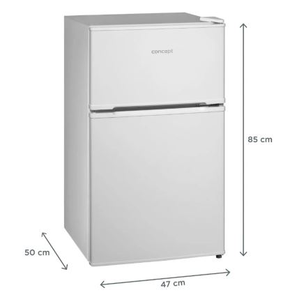 Concept LFT2047whN - Frigider cu congelator 87 l alb