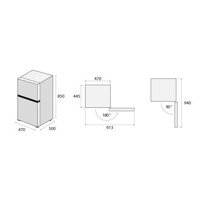Concept LFT2047whN - Frigider cu congelator 87 l alb