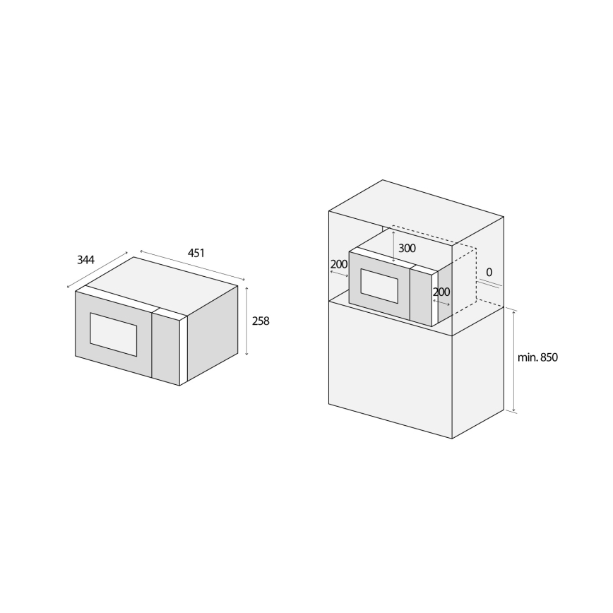 Concept MT3520bc - Cuptor cu microunde 800W/230V 20 l negru