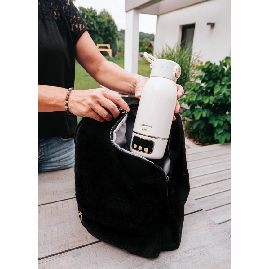Concept OC4000 - Încălzitor portabil KIDO pentru apă și lapte, 500 ml, 36W/7,4V, 5000 mAh, bej