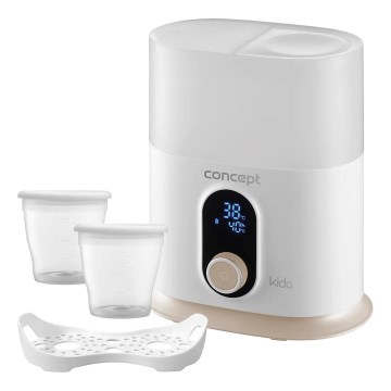 Concept OL4010 - Încălzitor pentru biberoane KIDO 3-în-1, 200W/230V, alb