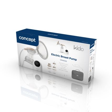 Concept OM4000 - Pompa electrică de sân 2 în 1 KIDO, albă